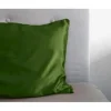 Beauty Skin Care Green glanssatijn Kussensloop