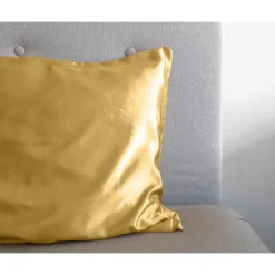 Beauty Skin Care Kussensloop Goud Glanssatijn