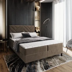 Boxspring Chevron met Opbergruimte