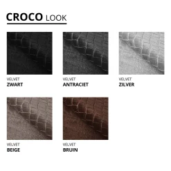 Boxspring met opbergruime Velvet Croco - Incl. GRATIS voetbord!
