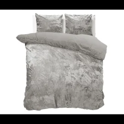 Crushed Velvet Metallic Silver