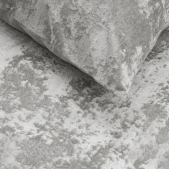 Crushed Velvet Metallic Silver