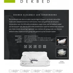 Diamant Elegance 10% Eendendons Enkel Dekbed