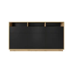 Dressoir Asmund - 3-deurs incl. 3 lades - Wotan Eiken