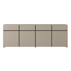 Dressoir Crotone - 4-deurs incl. 4 lades - Taupe
