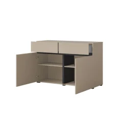 Dressoir Crotone - 2-deurs incl. 2 lades - Taupe