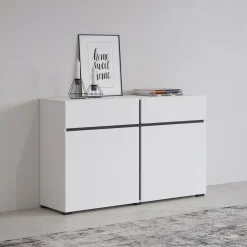 Dressoir Crotone - 2-deurs incl. 2 lades - Wit