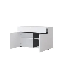 Dressoir Crotone - 2-deurs incl. 2 lades - Wit