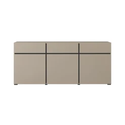 Dressoir Crotone - 3-deurs incl. 3 lades - Taupe