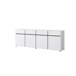 Dressoir Crotone - 4-deurs incl. 4 lades - Wit
