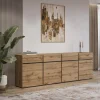 Dressoir Crotone - 4-deurs incl. 4 lades - Wotan Eiken
