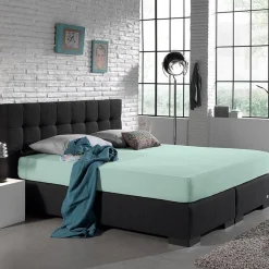 Dubbel Jersey Matras Hoeslaken Pastel Blue 220 gr