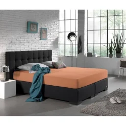 Dubbel Jersey Matras Hoeslaken Pastel Orange 220 gr