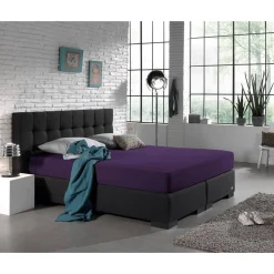 Dubbel Jersey Matras Hoeslaken Paars 220 gr