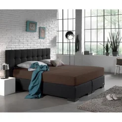 Dubbel Jersey Matras Hoeslaken Taupe 220