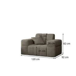 Fauteuil Basel - Ruime keuze in stoffen en kleuren