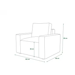 Fauteuil Pom - Luxe Bekleding | Kies je kleur