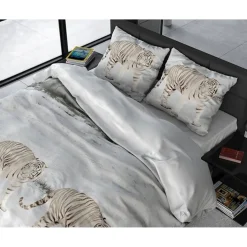 FL Winter Tiger White - flanel