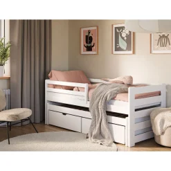 Halfhoogslaper met Lade Simon - Wit - Direct Leverbaar!