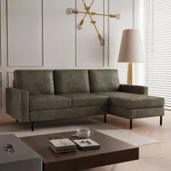 Hoekbank Hawaii - Suède Leder Look - Universeel - 3 zits - In 6 luxe kleuren!