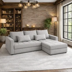 Hoekbank Kos - Slaapbank met opbergruimte - Zitcomfort Stevig