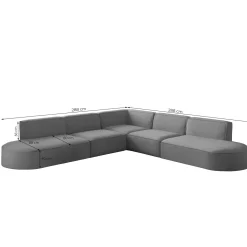 Hoekbank Panama – Universeel – Ruime keuze in stoffen en kleuren
