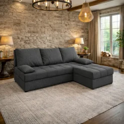 Hoekbank Rio - Slaapbank met opbergruimte - Zitcomfort Stevig