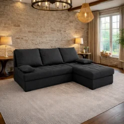 Hoekbank Rio - Slaapbank met opbergruimte - Zitcomfort Stevig