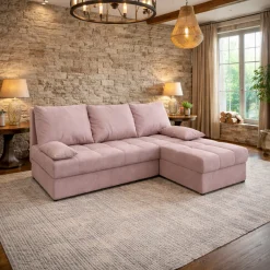 Hoekbank Rio - Slaapbank met opbergruimte - Zitcomfort Stevig