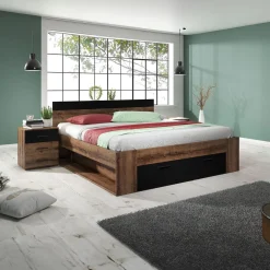 Houten Bed met Lade Bern - Walnoot - Bedframe