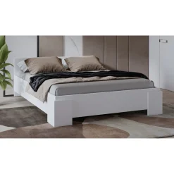 Houten Bed Nîmes - Wit - Bedframe