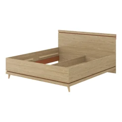 Houten Bed Skagen - Wotan Eiken - Bedframe