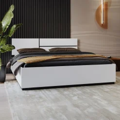 Houten Opbergbed Crotone - Wit