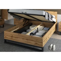 Houten Opbergbed Halmstad - Wotan Eiken