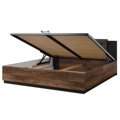 Houten Opbergbed Siena - Bruin