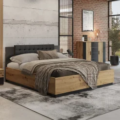 Houten Opbergbed Siena - Naturel