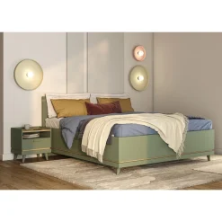 Houten Opbergbed Skagen - Groen