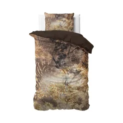 Inferno Taupe katoen-satijn