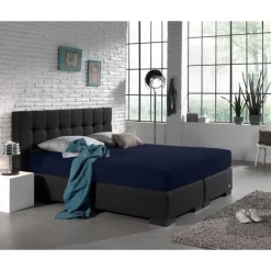 Jersey Matras Hoeslaken 135 gr Indigo Blue