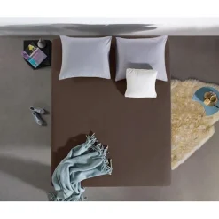 Jersey Matras Hoeslaken 135 gr Deep Taupe