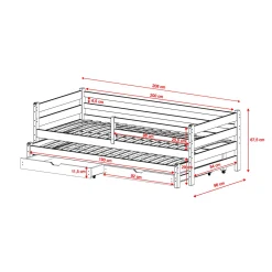 Kajuitbed met Lade Harm - 2-persoons- Kinderbed - 90 x 200