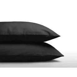 Katoenen Kussensloop (2 in 1) Zwart