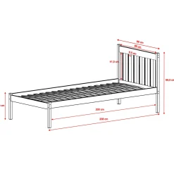 Kinderbed Mart - 1-persoons - 90 x 200