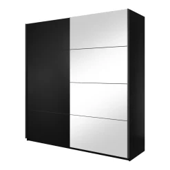 Kledingkast Bern - 2-deurs incl. spiegel - Zwart