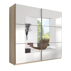 Kledingkast Bern - 2-deurs incl. spiegel - Naturel