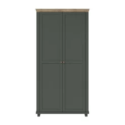 Kledingkast Elvas - Donkergroen - 2-Deurs