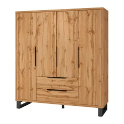 Kledingkast Halmstad - 4-Deurs met 2 Lades - Wotan Eiken