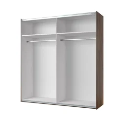 Kledingkast Siena - Bruin - 2-Deurs incl. Spiegel