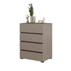 Ladekast Crotone - 4 lades - Taupe