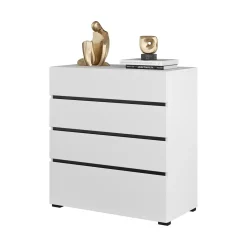 Ladekast Crotone - Wit - 4 Lades